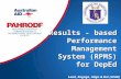 Results - based  Performance Management System (RPMS) for  DepEd