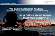 The California Maritime Academy -  Department of Sponsored Projects & Extended Learning