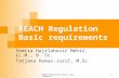 REACH Regulation Basic requirements
