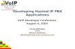 Developing Hosted IP PBX Applications
