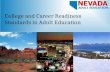 College and Career Readiness Standards in Adult Education