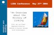 “An Overview about the History of Linking” Erik Jan van Kleef Regional Director
