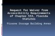 Request for Waiver from Accessibility Requirements of Chapter 553, Florida Statutes