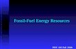 Fossil-Fuel Energy Resources