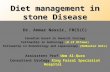 Diet management in stone Disease