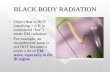 BLACK BODY RADIATION
