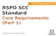 RSPO SCC Standard Core Requirements (Part 1)