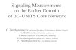 Signaling Measurements  on the Packet Domain  of 3G-UMTS Core Network