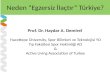 Prof . Dr . Haydar A. Demirel  Hacettepe  Üniversity , Spor Bilimleri ve Teknolojisi YO