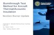 Burnthrough Test Method for Aircraft Thermal/Acoustic Insulation
