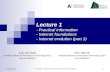 Lecture 1 - Practical information - Internet foundations - Internet evolution (part 1)