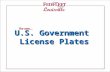 U.S. Government  License Plates