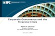 Corporate Governance and the Financial Crisis