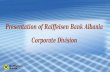 Presentation of Raiffeisen Bank Albania Corporate Division