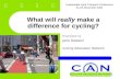 What will  really  make a difference for cycling?