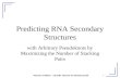 Predicting RNA Secondary Structures