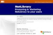 NetLibrary  Promoting & Marketing NetLibrary to your users