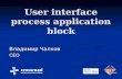 User interface process application block