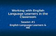 Working with English Language Learners in the Classroom