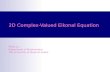 2D  Complex-Valued Eikonal Equation