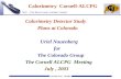 Calorimetry  Cornell-ALCPG
