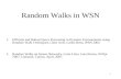 Random Walks in WSN