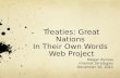 Treaties: Great Nations  In Their Own Words  Web Project