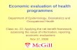 Economic evaluation of health programmes