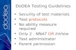 DoDEA Testing Guidelines