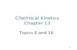 Chemical  Kinetics Chapter 13