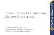 Introduction to Literature: Library Resources