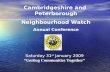 Cambridgeshire and  Peterborough Neighbourhood Watch Annual Conference