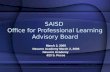 SAISD  Office for Professional Learning Advisory Board