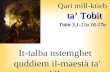 Qari mill-ktieb ta’  Tobit Tobit  3,1-11a 16-17a
