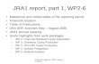 JRA1 report, part 1, WP2-6