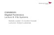 CSN08101 Digital Forensics Lecture 8: File Systems