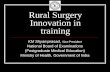 Rural Surgery Innovation in training