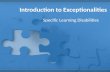 Introduction to Exceptionalities