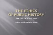 The Ethics  of Public History