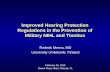 Improved Hearing Protection Regulations in the Prevention of Military NIHL and Tinnitus