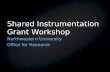Shared Instrumentation Grant Workshop