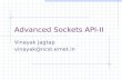 Advanced Sockets API-II