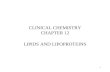 CLINICAL CHEMISTRY CHAPTER 12