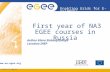 First year of NA3 EGEE courses in Russia