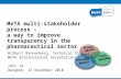 MeTA multi-stakeholder process –  a way to improve transparency in the pharmaceutical sector