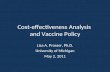 Cost-effectiveness Analysis  and Vaccine Policy