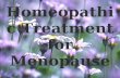 Homeopathic Treatment  for Menopause