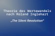 Theorie des Wertewandels nach Roland Inglehart „The Silent Revolution“