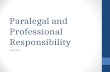 Paralegal and Professional Responsibility