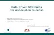 Data-Driven Strategies  for Association Success